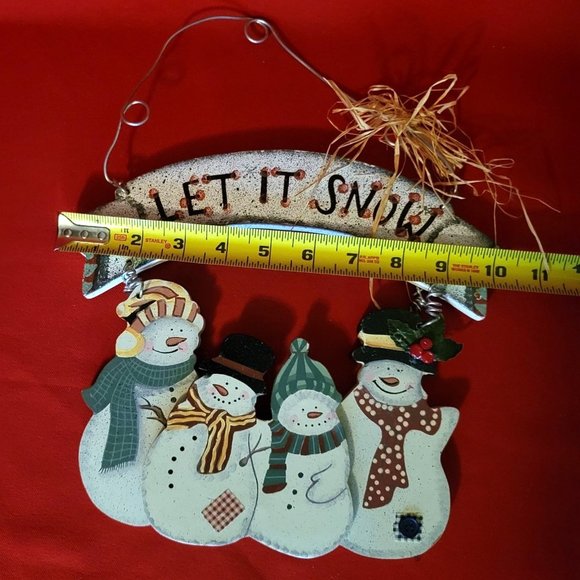 Christmas Signs Merry Christmas and Let it Snow Set of 2 - Picture 6 of 12